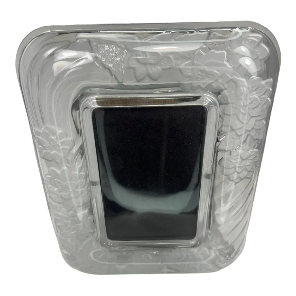 Crystal Clear Signatures Japan Crystal Rectangular Wedding Picture Frame Etched
